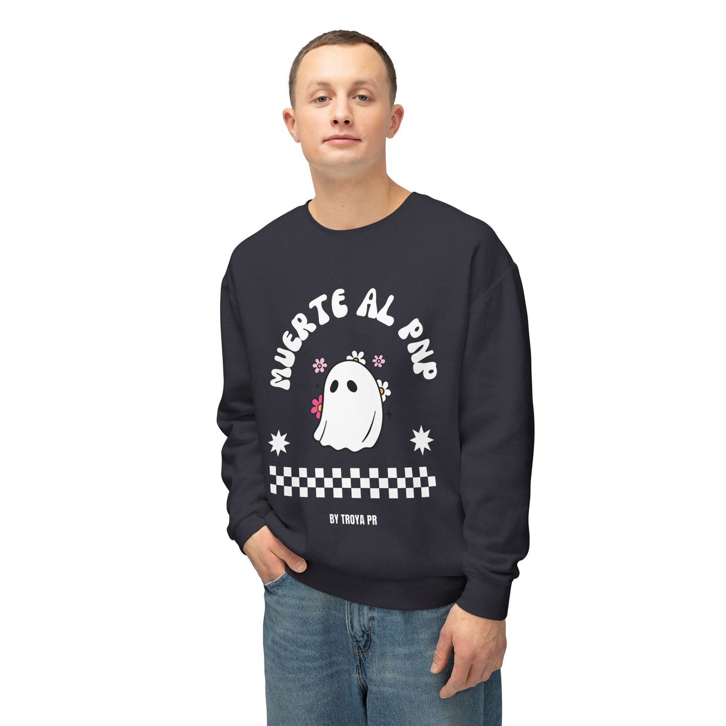 Muerte Al PNP Unisex Lightweight Crewneck Sweatshirt - by Troya