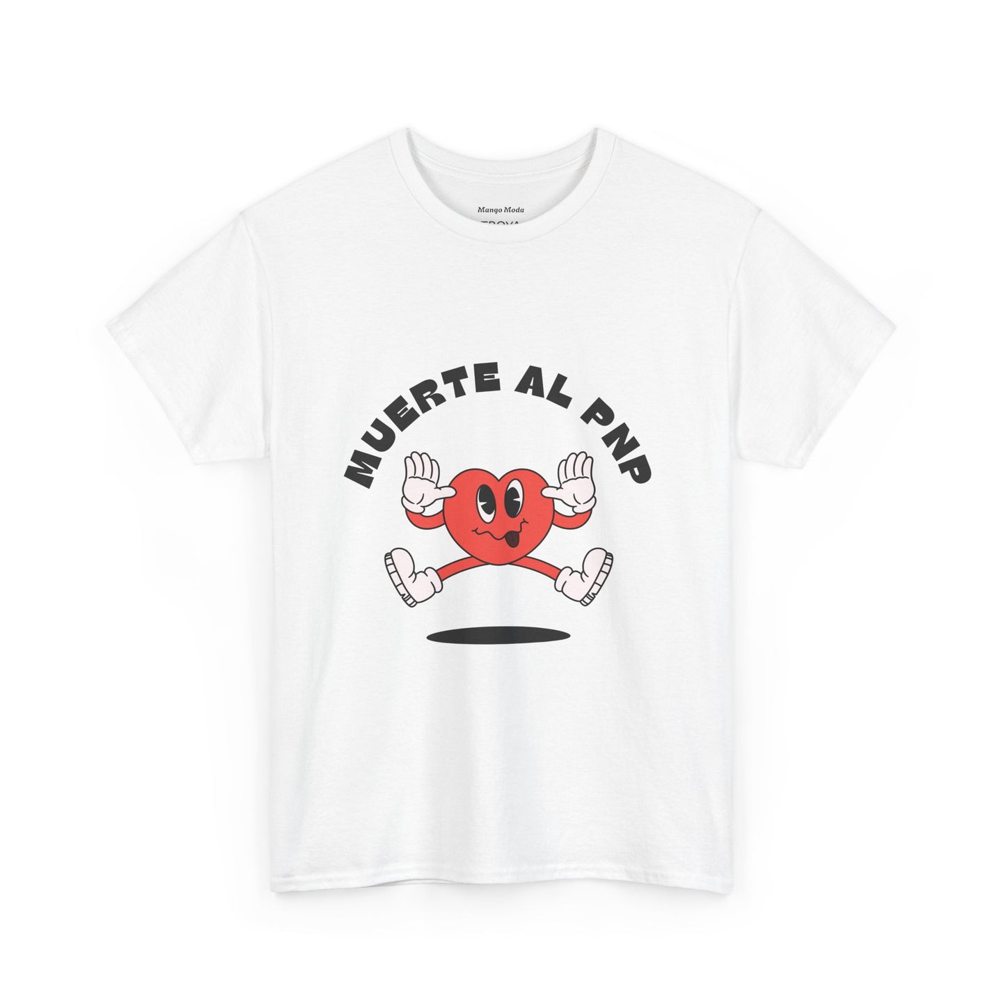 Muerte Al PNP Unisex Heavy Cotton Tee - Funny Heart Design T-Shirt -by Troya
