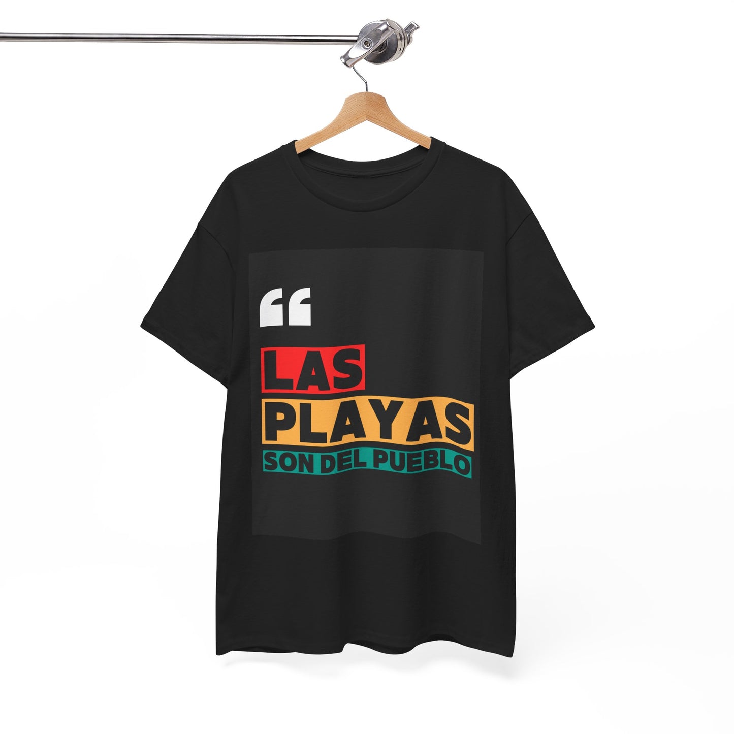 Las Playas Son Del Pueblo Unisex Heavy Cotton Tee Graphic Tee - by Troya