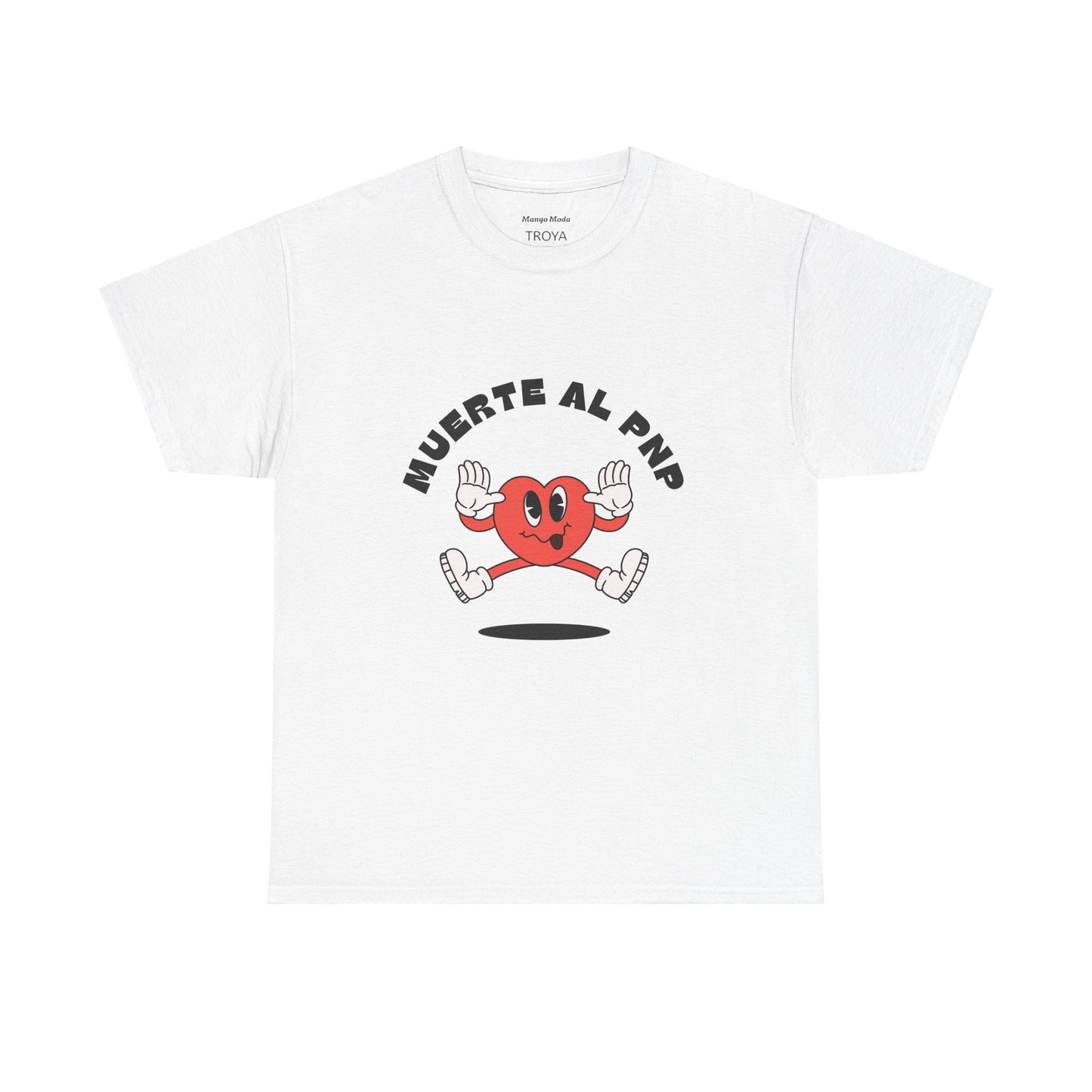 Muerte Al PNP Unisex Heavy Cotton Tee - Funny Heart Design T-Shirt -by Troya