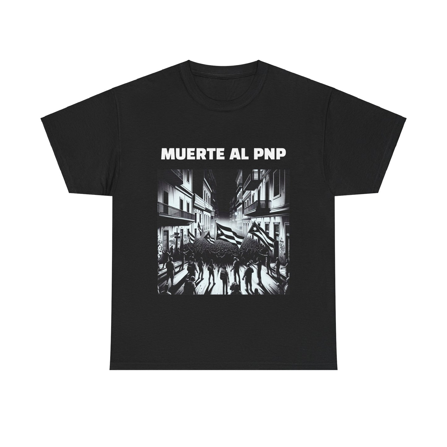 Muerte al PNP Shirt Protest Unisex Heavy Cotton Tee - by Troya