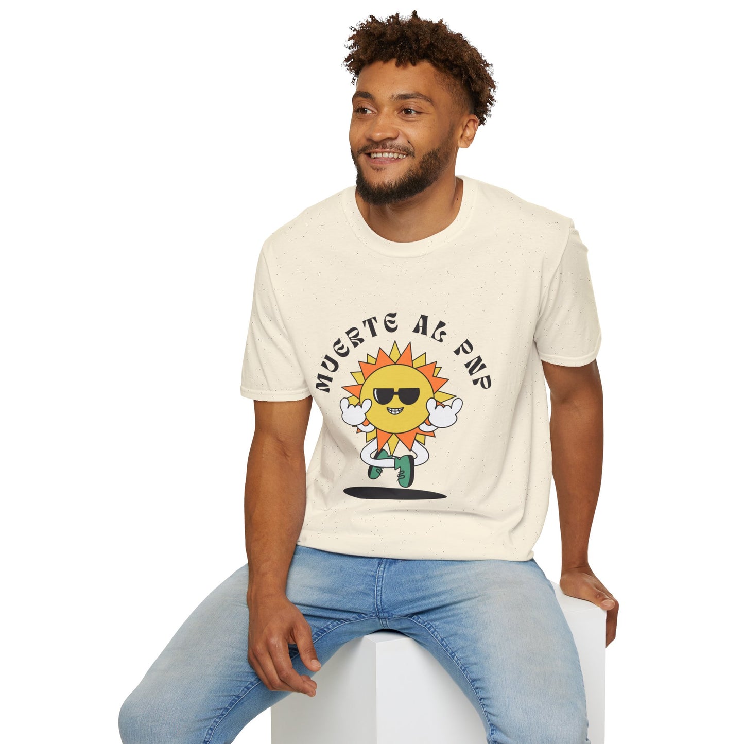 Muerte al PNP Unisex Softstyle T-Shirt - Fun Graphic Tee for Casual Wear - by Troya