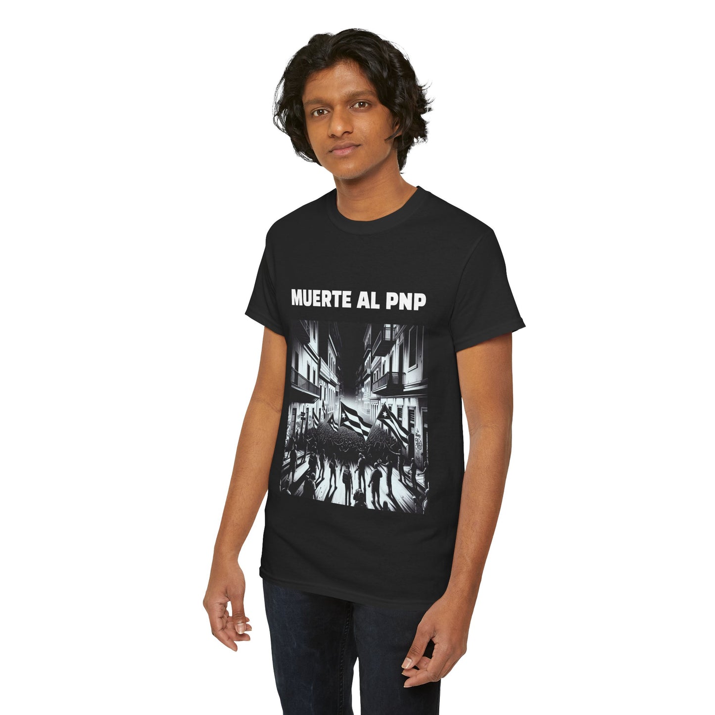 Muerte al PNP Shirt Protest Unisex Heavy Cotton Tee - by Troya