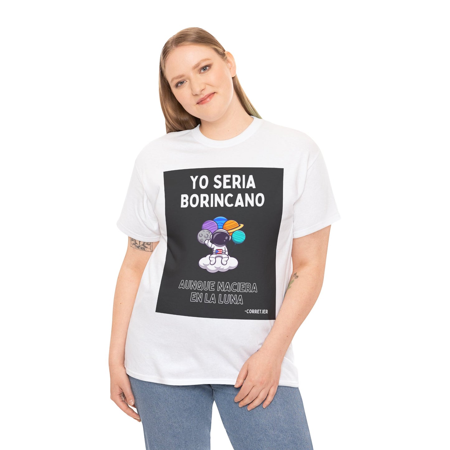 Yo Seria Borincano Unisex Heavy Cotton Tee - Puerto Rican Pride Shirt - by Troya