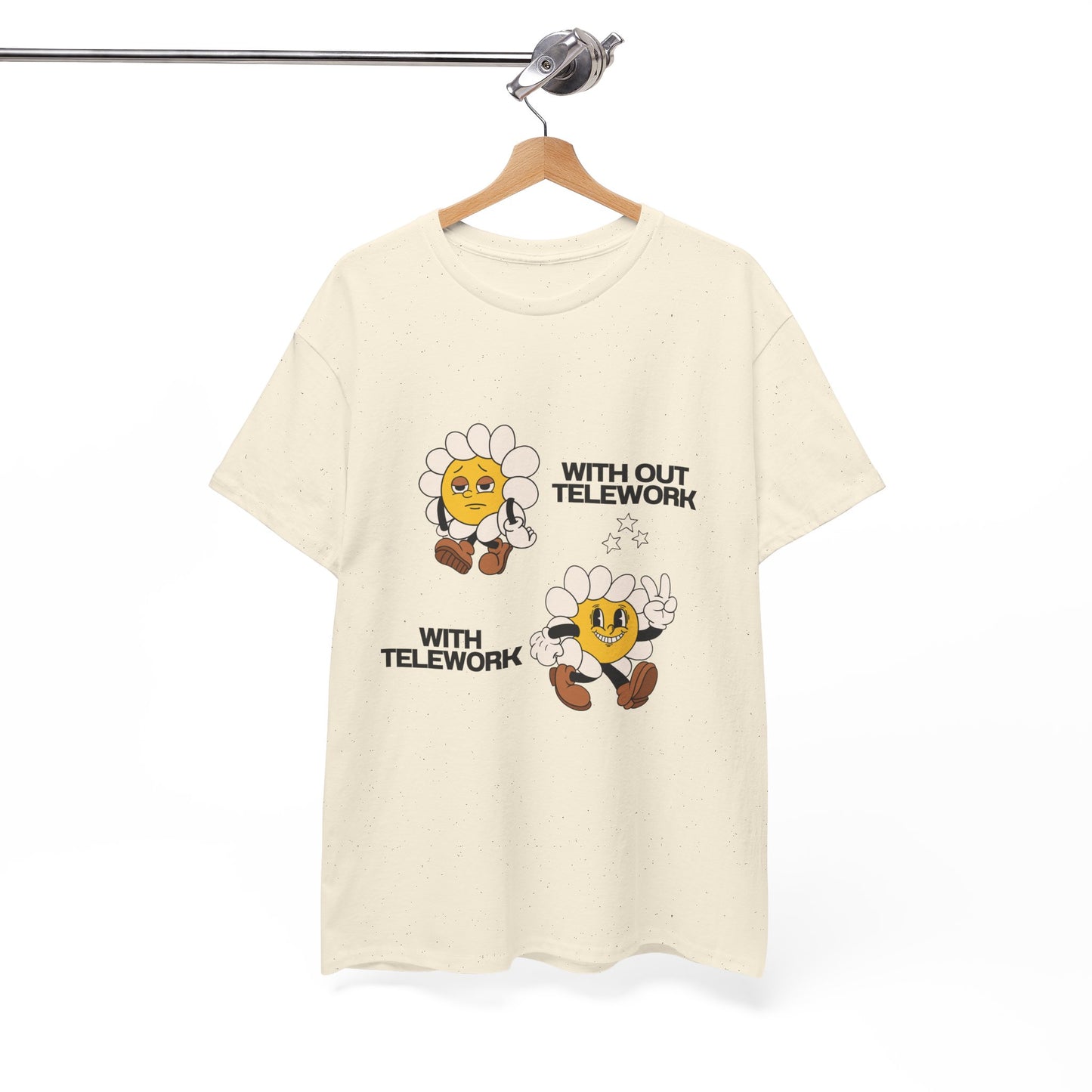 Funny Telework Unisex Heavy Cotton Tee