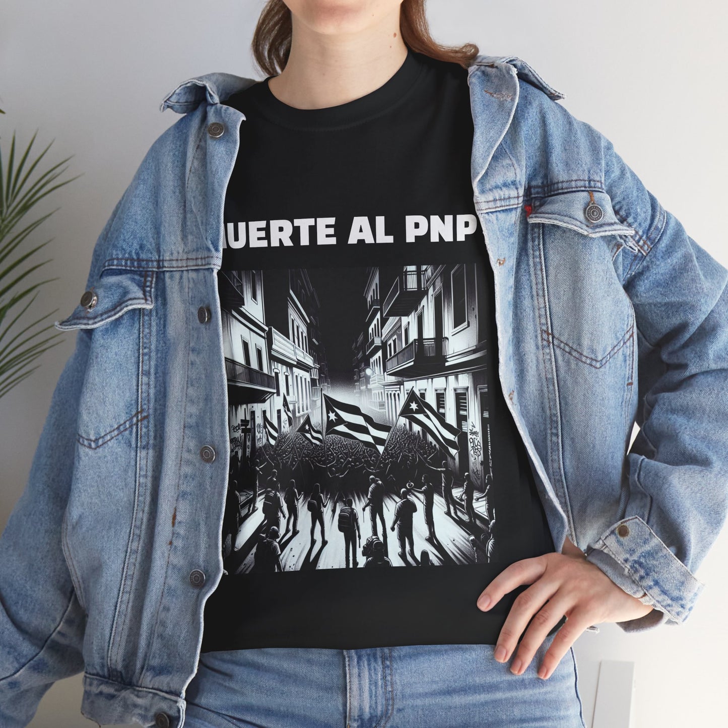 Muerte al PNP Shirt Protest Unisex Heavy Cotton Tee - by Troya