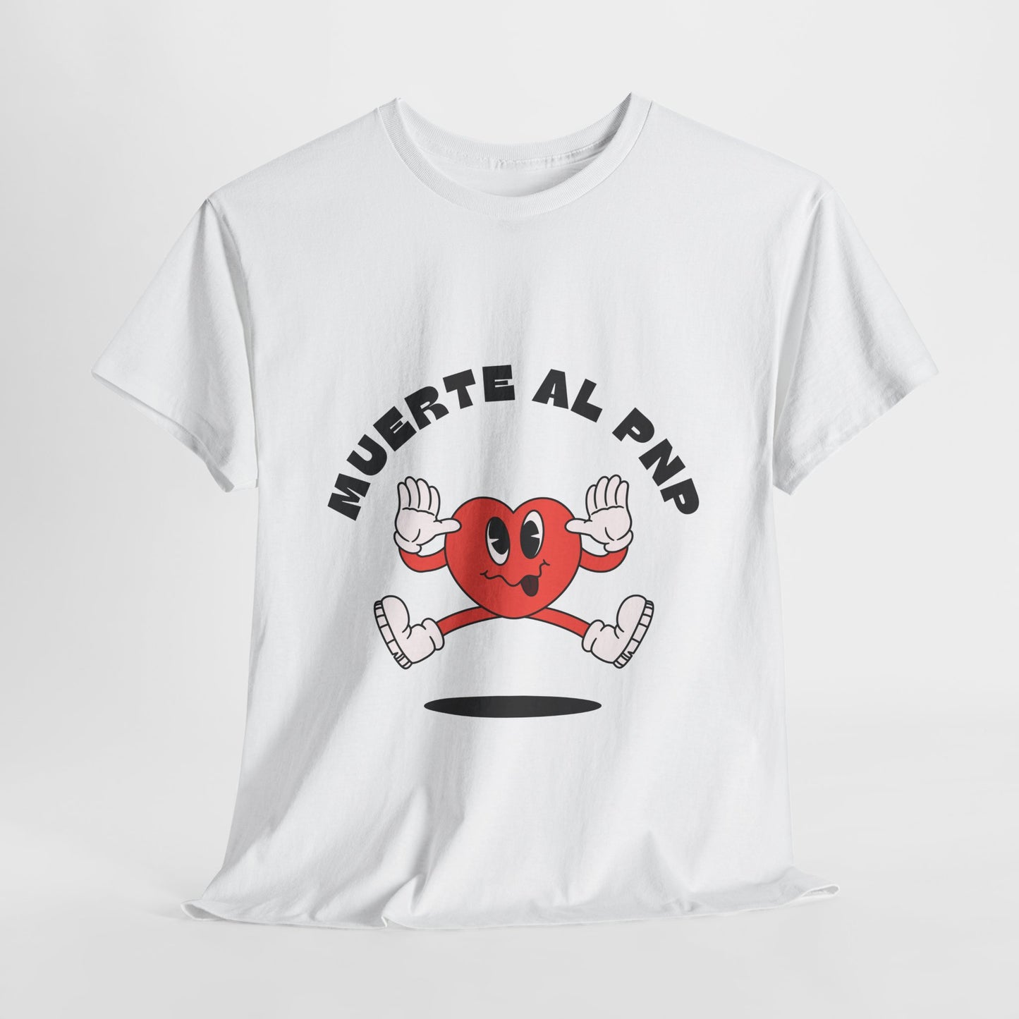 Muerte Al PNP Unisex Heavy Cotton Tee - Funny Heart Design T-Shirt -by Troya
