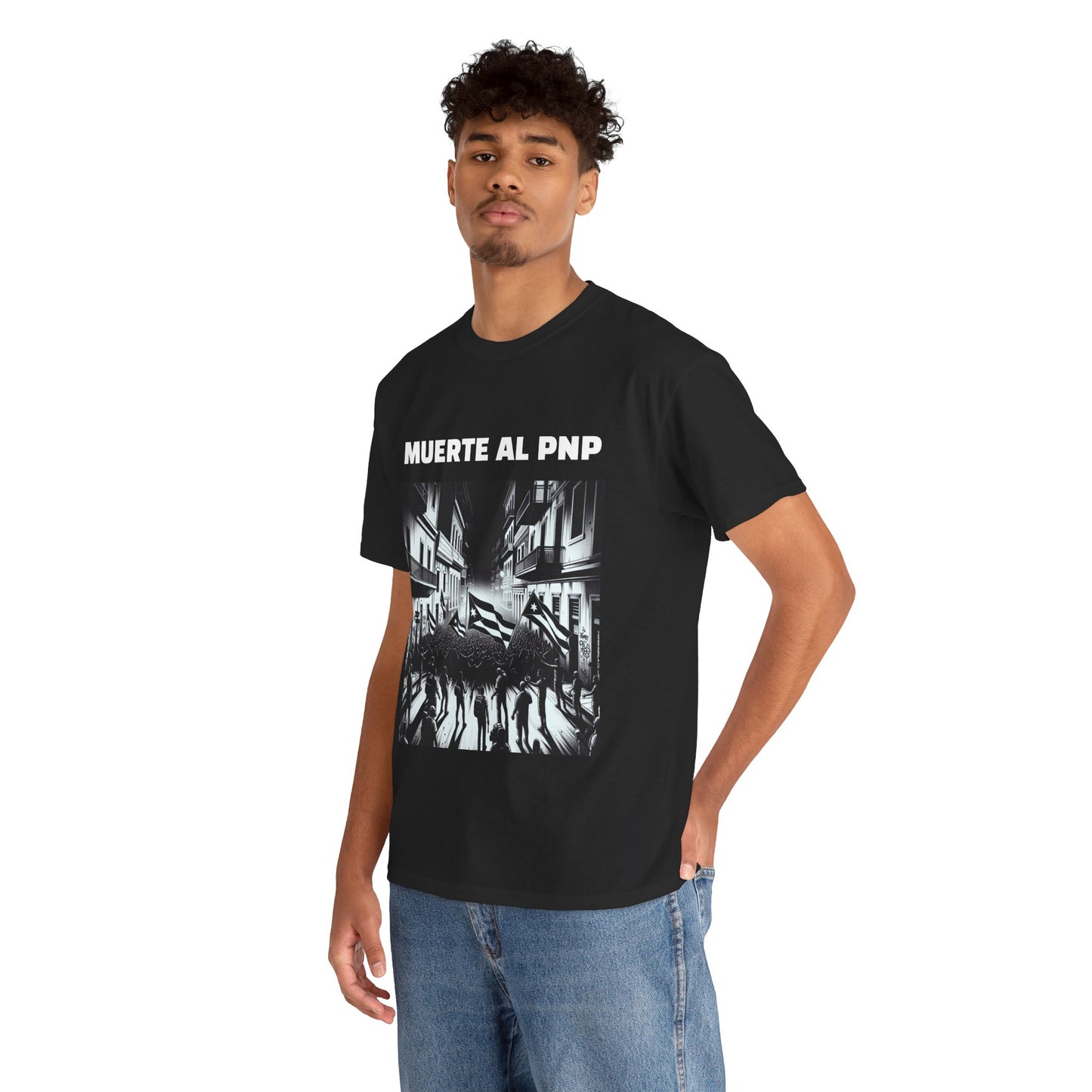 Muerte al PNP Shirt Protest Unisex Heavy Cotton Tee - by Troya