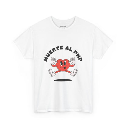 Muerte Al PNP Unisex Heavy Cotton Tee - Funny Heart Design T-Shirt -by Troya