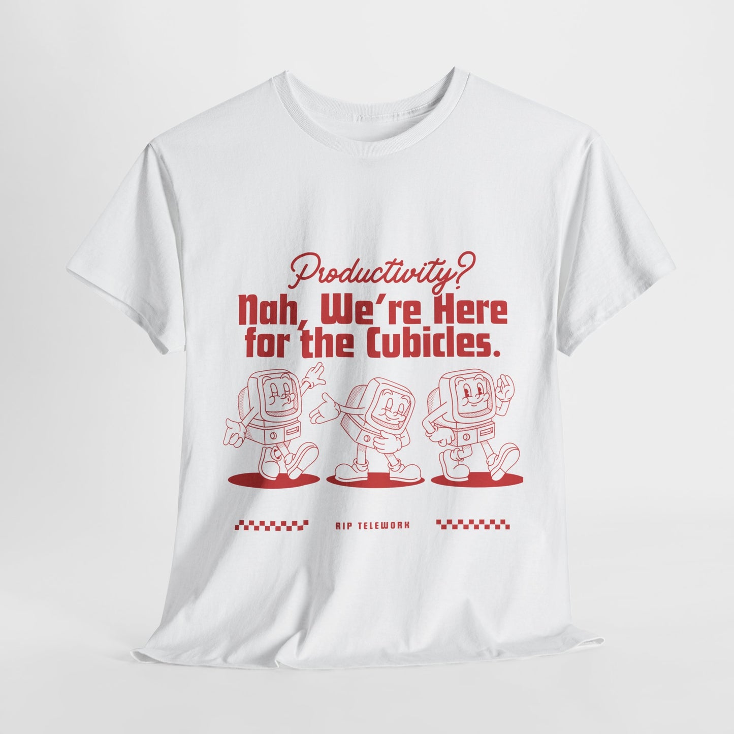 Funny Productivity Unisex Heavy Cotton Tee for Office Workers
