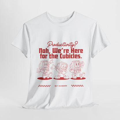 Funny Productivity Unisex Heavy Cotton Tee for Office Workers