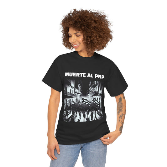 Muerte al PNP Shirt Protest Unisex Heavy Cotton Tee - by Troya