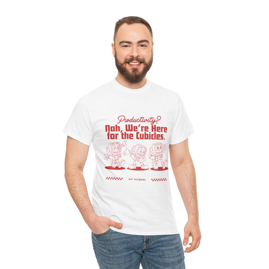 Funny Productivity Unisex Heavy Cotton Tee for Office Workers