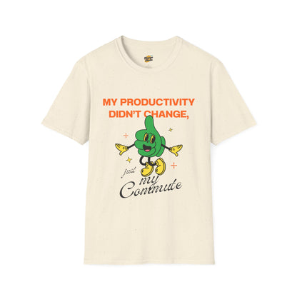 My Productivity Unisex Softstyle T-Shirt - Fun Commuter Graphic Tee