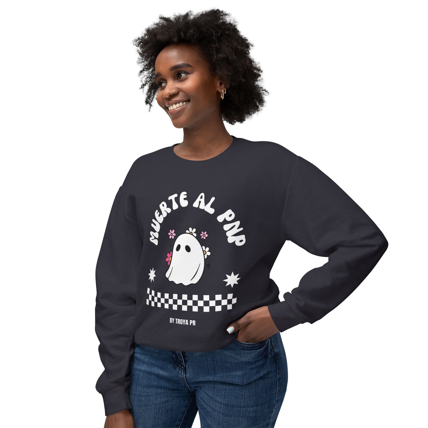 Muerte Al PNP Unisex Lightweight Crewneck Sweatshirt - by Troya