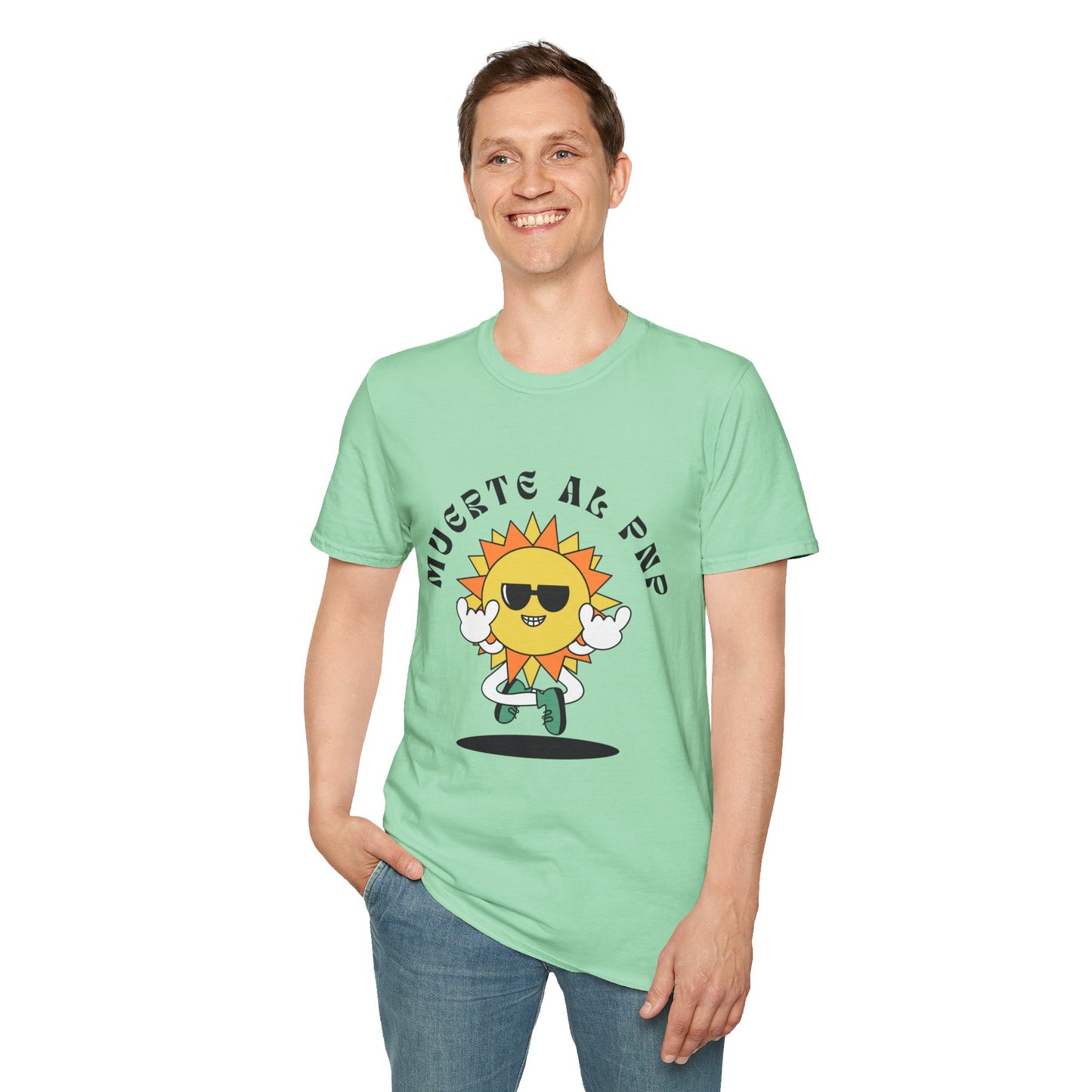 Muerte al PNP Unisex Softstyle T-Shirt - Fun Graphic Tee for Casual Wear - by Troya