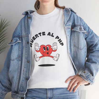 Muerte Al PNP Unisex Heavy Cotton Tee - Funny Heart Design T-Shirt -by Troya