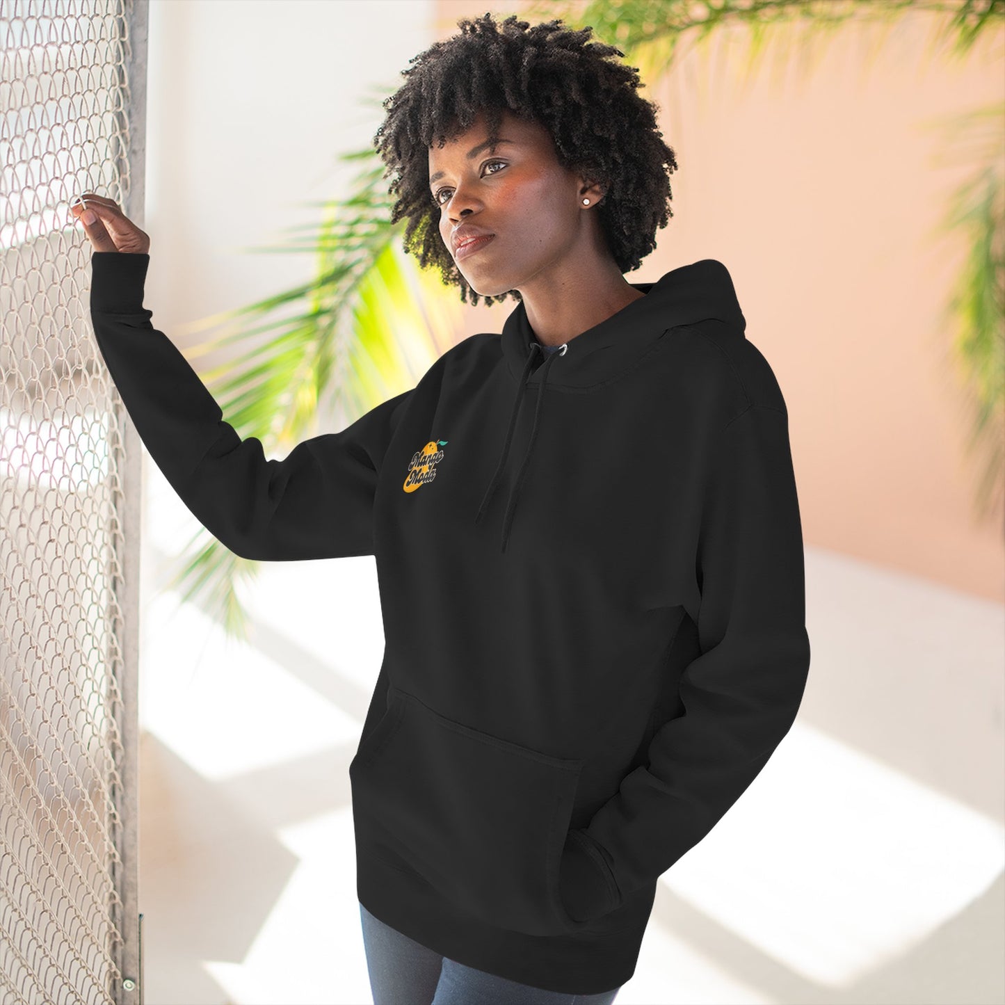Retro Tech Fleece Hoodie - "I Miss Telework" Design